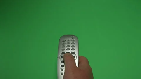 Remote Control 3 on Green screen Chroma key pt6 of 16 Stock Footage 240333016