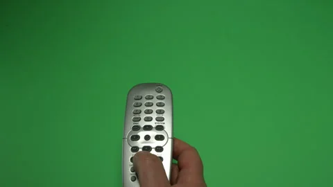 Remote Control 3 on Green screen Chroma key pt10 of 16 Stock Footage 240334759
