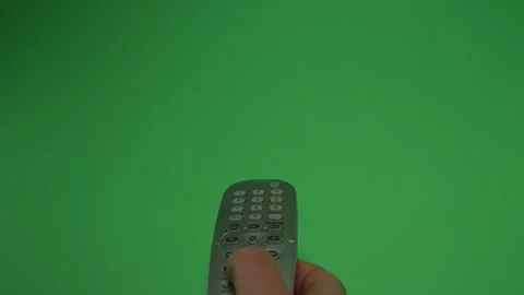 Remote Control 3 on Green screen Chroma key pt12 of 16 Stock Footage 240335272