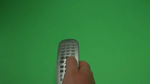 Remote Control 3 on Green screen Chroma key pt8 of 16 Stock Footage 240335796
