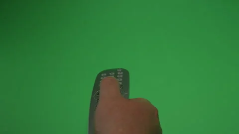 Remote Control 3 on Green screen Chroma key pt15 of 16 Stock Footage 240336014