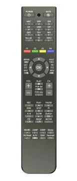 Remote control, 3D rendering Stock Illustration