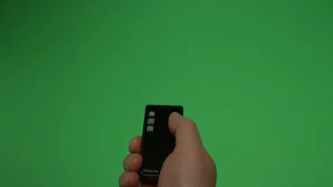 Remote Control 4 on Green screen Chroma key pt1 of 12 Stock Footage 240307484