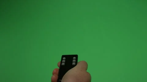 Remote Control 4 on Green screen Chroma key pt8 of 12 Stock Footage 240336862