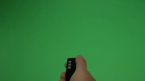 Remote Control 4 on Green screen Chroma key pt3 of 12 Stock Footage 240780696