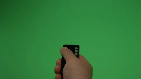 Remote Control 4 on Green screen Chroma key pt4 of 12 Stock Footage 240781311