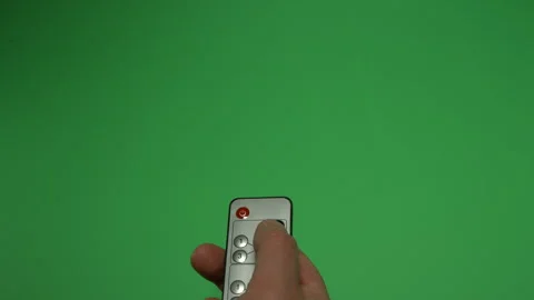Remote Control 5 on Green screen Chroma key pt3 of 11 Stock Footage 240337436