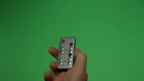 Remote Control 5 on Green screen Chroma key pt4 of 11 Video stock 240337842
