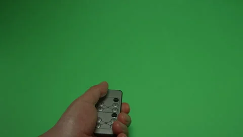 Remote Control 5 on Green screen Chroma key pt8 of 11 Stock Footage 240338153
