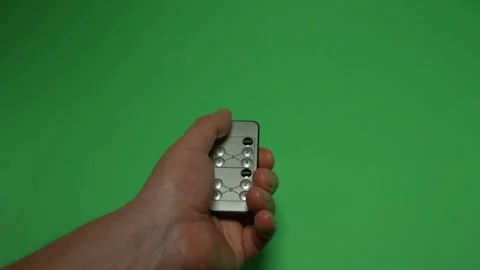 Remote Control 5 on Green screen Chroma key pt10 of 11 Stock Footage 240338647