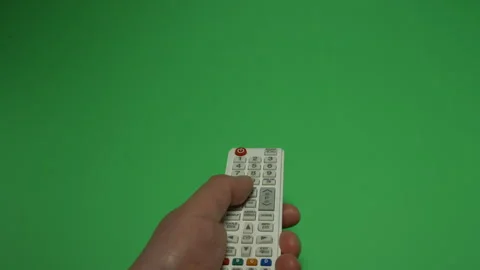 Remote Control 6 on Green screen Chroma key pt13 of 13 Video stock 240308356