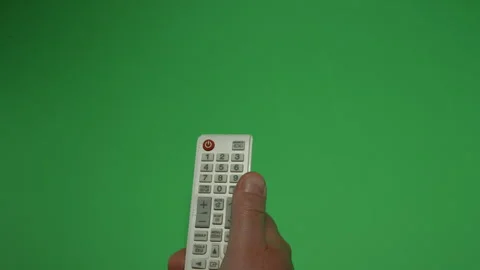 Remote Control 6 on Green screen Chroma key pt6 of 13 Stock Footage 240340092