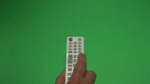 Remote Control 6 on Green screen Chroma key pt7 of 13 Stock Footage 240341621