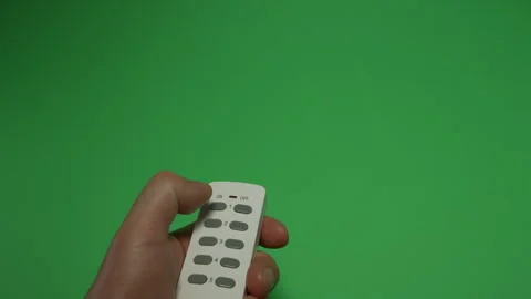 Remote Control 7 on Green screen Chroma key pt2 of 7 Stock Footage 240345215