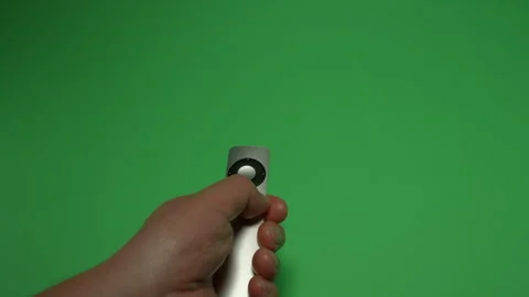 Remote Control 8 on Green screen Chroma key pt6 of 15 Stock Footage 240348408