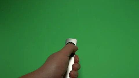 Remote Control 8 on Green screen Chroma key pt8 of 15 Stock Footage 240349046
