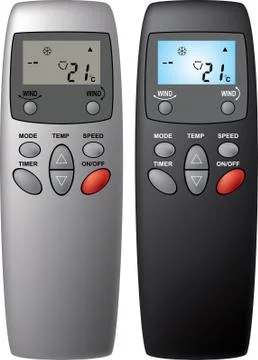 Remote control from the air conditioner. Stock Illustration