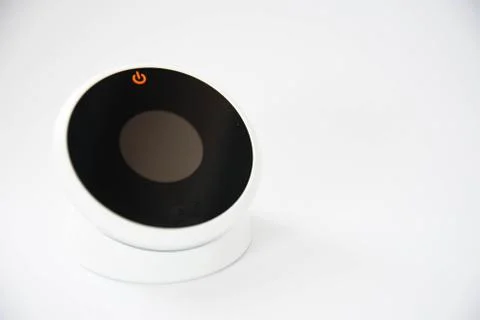 Remote control for air conditioner on white background. Art soft focus. Stock Photos