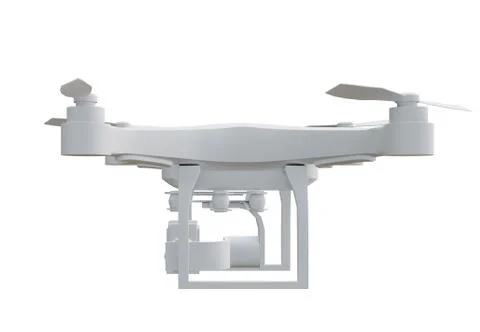 Remote control air drone with action camera 库存插图