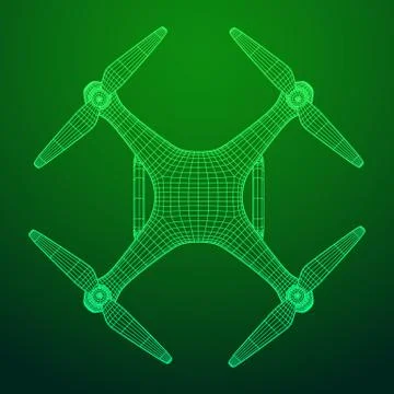Remote control air drone Illustrazione stock