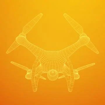 Remote control air drone Stock Illustration