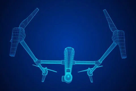 Remote control air drone Stock Illustration