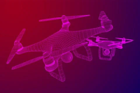 Remote control air drone Stock Illustration