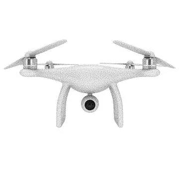 Remote control air drone Stock Illustration