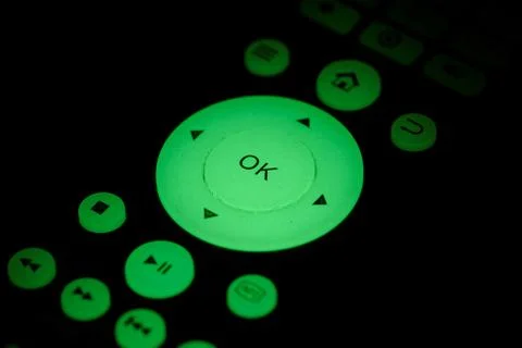 Remote control with backlight Stock Photos