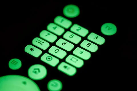 Remote control with backlight Foto stock