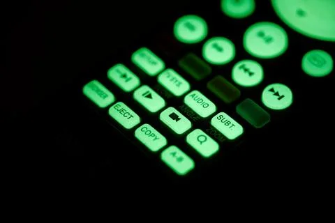 Remote control with backlight Stock Photos