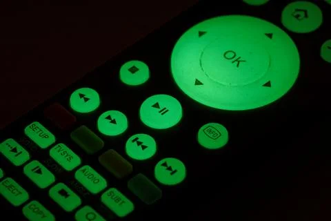 Remote control with backlight Foto stock