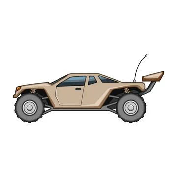 Remote control buggy toy vehicle having fun 스톡 일러스트