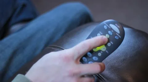 Remote control button pusher Stock Footage 21311398