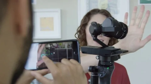 Remote Control Camera Robotic Gimbal Tracking Engineering Partner In Startup Vídeo Stock 82539483