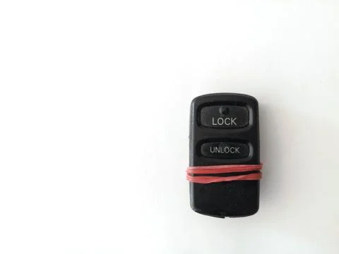 The remote control of car, gate, garrage is broken, doesn't work, is strapped Stock Photos