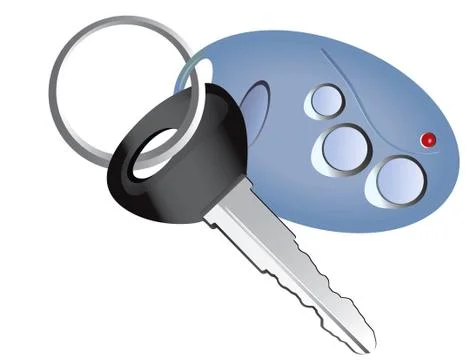 Remote control car key Stock Illustration