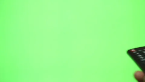 Remote Control on Chroma Key Green Screen Stock Footage 86420149