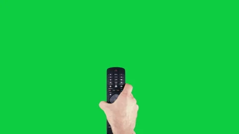 Remote Control on Chroma Key Green Screen Stock Footage 154907915