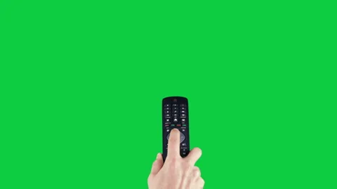Remote Control on Chroma Key Green Screen Stock-Footage 154917732