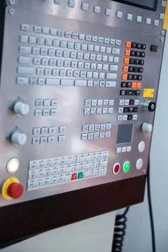 Remote control for cnc machine. Foto stock