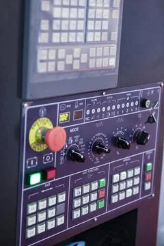 Remote control for cnc machine. Stock Photos