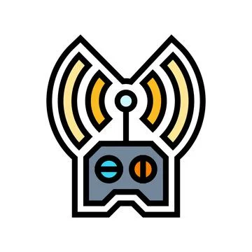 Remote control color icon vector illustration 스톡 일러스트