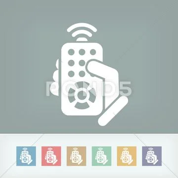 Remote control concept icon Stock Illustration