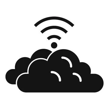 Remote control data cloud icon, simple style 스톡 일러스트