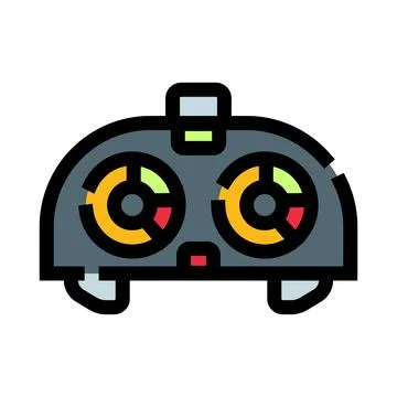 Remote control device for drone technology operation Stock Illustration