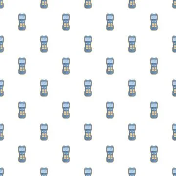 Remote control device flat seamless pattern repeating background Illustrazione stock