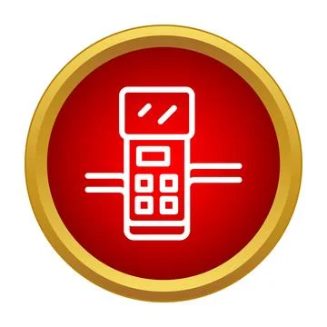 Remote control device icon managing system operations Stock Illustration