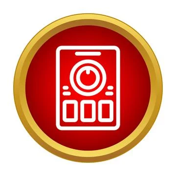 Remote control device icon for smart appliance interface Ilustração Stock