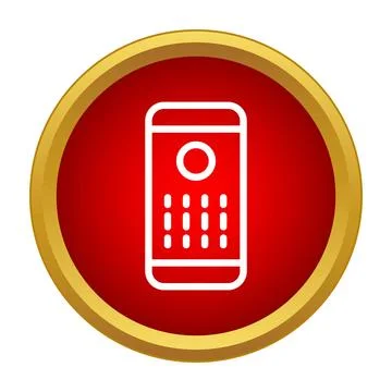 Remote control device icon for smart multimedia technology Stock Illustration